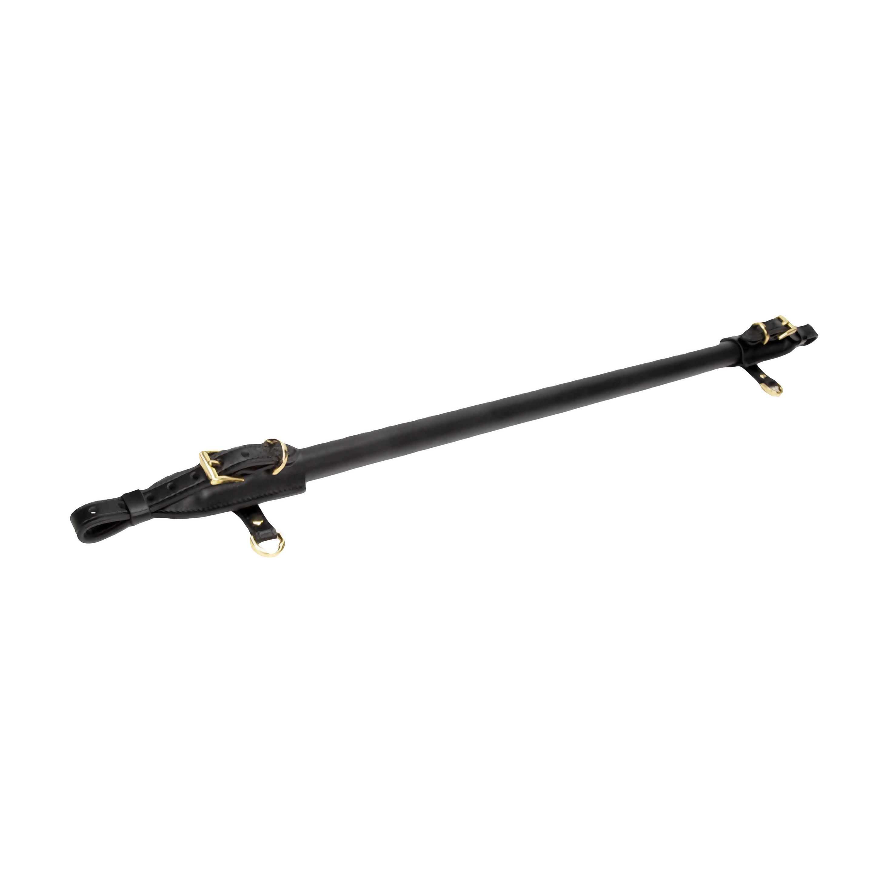 Luxefetters Black & Gold Spreader Bar with Cuffs