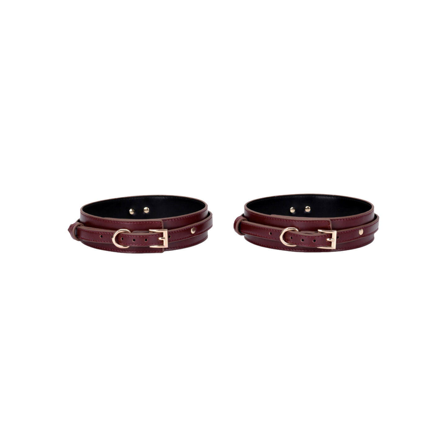 Luxefetters Leg Cuffs with Contrast Stitching