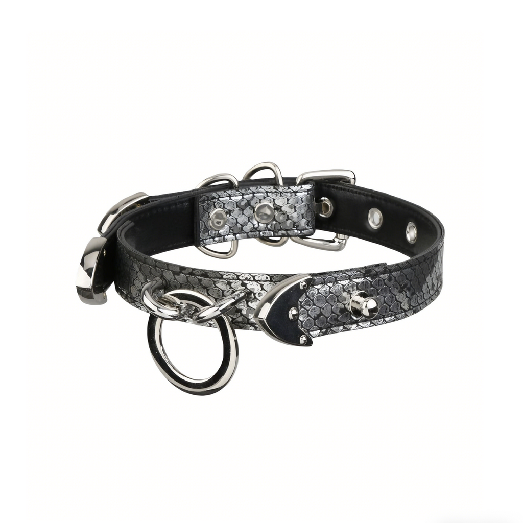 Luxefetters Snakeskin O-Ring Choker